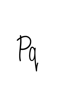 Design your own signature with our free online signature maker. With this signature software, you can create a handwritten (Angelique-Rose-font-FFP) signature for name Pq. Pq signature style 5 images and pictures png