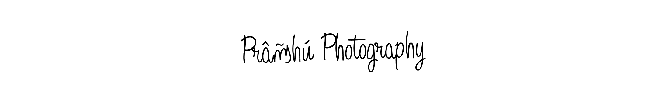 The best way (Angelique-Rose-font-FFP) to make a short signature is to pick only two or three words in your name. The name Prâñshú Photography include a total of six letters. For converting this name. Prâñshú Photography signature style 5 images and pictures png