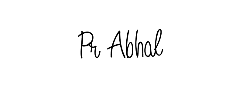 Make a beautiful signature design for name Pr Abhal. With this signature (Angelique-Rose-font-FFP) style, you can create a handwritten signature for free. Pr Abhal signature style 5 images and pictures png