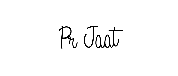 Use a signature maker to create a handwritten signature online. With this signature software, you can design (Angelique-Rose-font-FFP) your own signature for name Pr Jaat. Pr Jaat signature style 5 images and pictures png