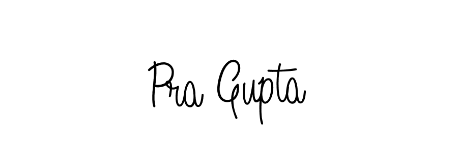 Design your own signature with our free online signature maker. With this signature software, you can create a handwritten (Angelique-Rose-font-FFP) signature for name Pra Gupta. Pra Gupta signature style 5 images and pictures png