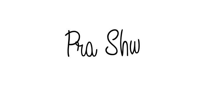 Pra Shw stylish signature style. Best Handwritten Sign (Angelique-Rose-font-FFP) for my name. Handwritten Signature Collection Ideas for my name Pra Shw. Pra Shw signature style 5 images and pictures png