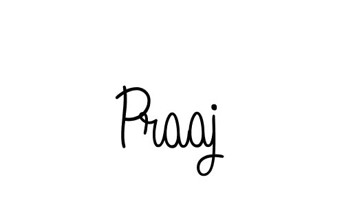How to make Praaj name signature. Use Angelique-Rose-font-FFP style for creating short signs online. This is the latest handwritten sign. Praaj signature style 5 images and pictures png