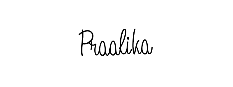 How to make Praalika name signature. Use Angelique-Rose-font-FFP style for creating short signs online. This is the latest handwritten sign. Praalika signature style 5 images and pictures png