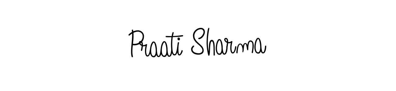 Make a beautiful signature design for name Praati Sharma. With this signature (Angelique-Rose-font-FFP) style, you can create a handwritten signature for free. Praati Sharma signature style 5 images and pictures png