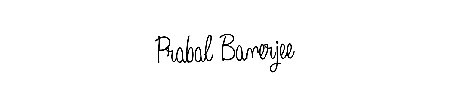 Create a beautiful signature design for name Prabal Banerjee. With this signature (Angelique-Rose-font-FFP) fonts, you can make a handwritten signature for free. Prabal Banerjee signature style 5 images and pictures png