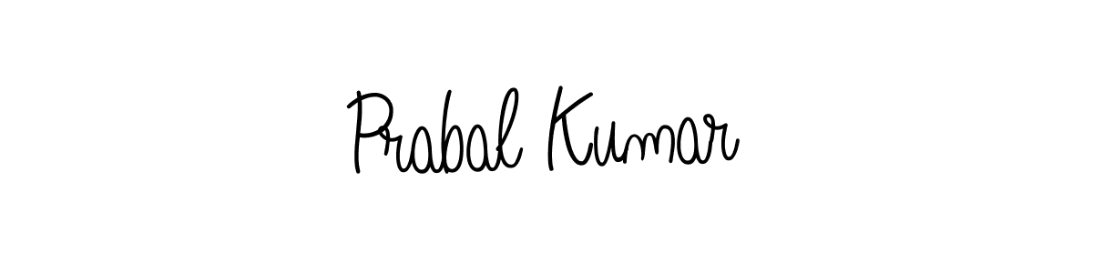 Use a signature maker to create a handwritten signature online. With this signature software, you can design (Angelique-Rose-font-FFP) your own signature for name Prabal Kumar. Prabal Kumar signature style 5 images and pictures png