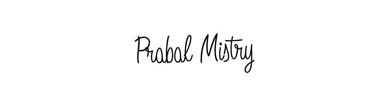 Prabal Mistry stylish signature style. Best Handwritten Sign (Angelique-Rose-font-FFP) for my name. Handwritten Signature Collection Ideas for my name Prabal Mistry. Prabal Mistry signature style 5 images and pictures png