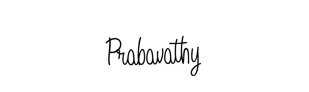 Create a beautiful signature design for name Prabavathy. With this signature (Angelique-Rose-font-FFP) fonts, you can make a handwritten signature for free. Prabavathy signature style 5 images and pictures png