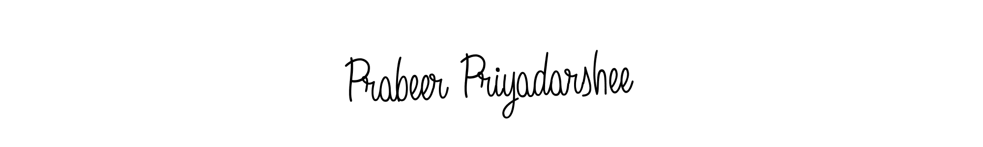 Prabeer Priyadarshee stylish signature style. Best Handwritten Sign (Angelique-Rose-font-FFP) for my name. Handwritten Signature Collection Ideas for my name Prabeer Priyadarshee. Prabeer Priyadarshee signature style 5 images and pictures png