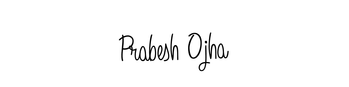 Once you've used our free online signature maker to create your best signature Angelique-Rose-font-FFP style, it's time to enjoy all of the benefits that Prabesh Ojha name signing documents. Prabesh Ojha signature style 5 images and pictures png
