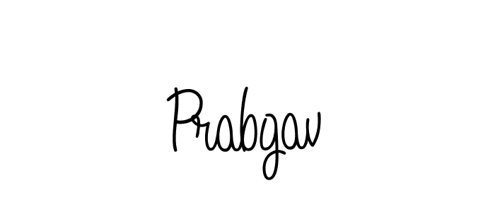 Use a signature maker to create a handwritten signature online. With this signature software, you can design (Angelique-Rose-font-FFP) your own signature for name Prabgav. Prabgav signature style 5 images and pictures png