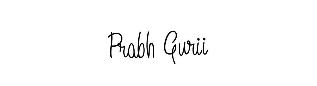 How to Draw Prabh Gurii signature style? Angelique-Rose-font-FFP is a latest design signature styles for name Prabh Gurii. Prabh Gurii signature style 5 images and pictures png