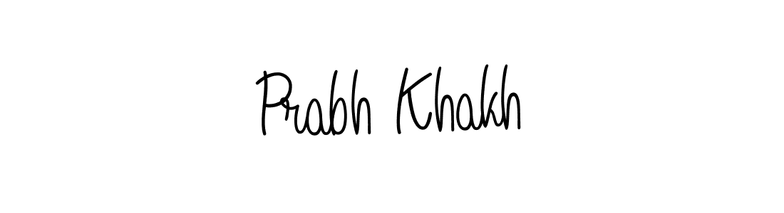 How to make Prabh Khakh name signature. Use Angelique-Rose-font-FFP style for creating short signs online. This is the latest handwritten sign. Prabh Khakh signature style 5 images and pictures png
