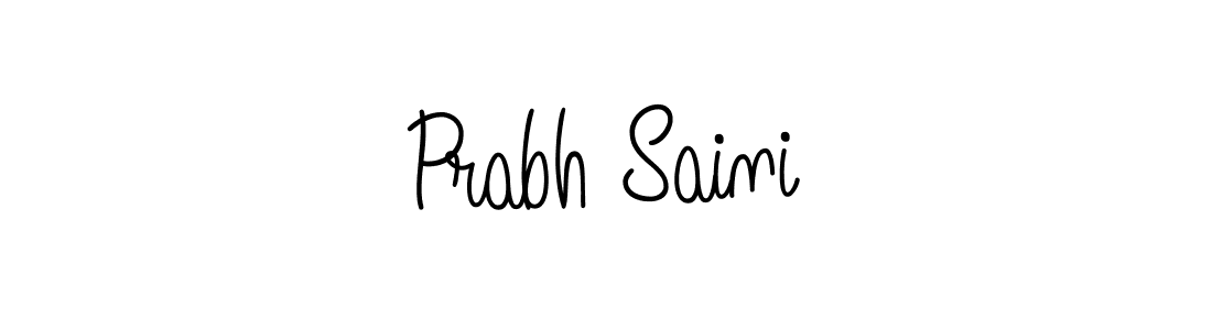 How to make Prabh Saini signature? Angelique-Rose-font-FFP is a professional autograph style. Create handwritten signature for Prabh Saini name. Prabh Saini signature style 5 images and pictures png