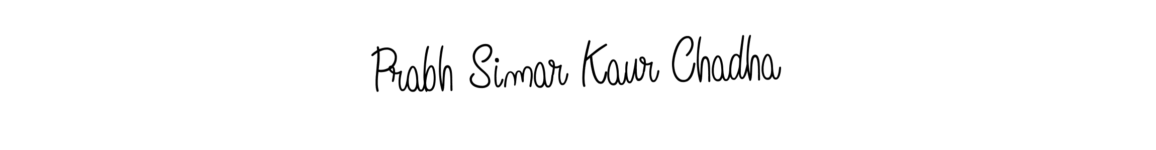 How to make Prabh Simar Kaur Chadha signature? Angelique-Rose-font-FFP is a professional autograph style. Create handwritten signature for Prabh Simar Kaur Chadha name. Prabh Simar Kaur Chadha signature style 5 images and pictures png
