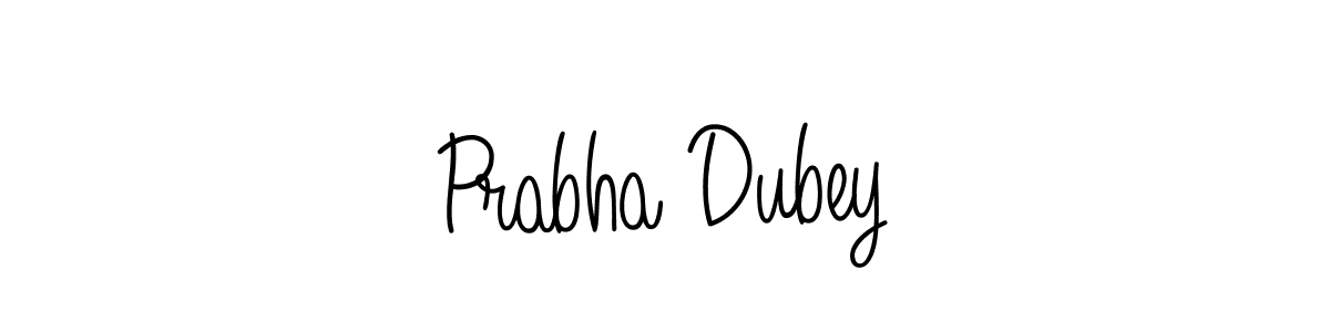 How to make Prabha Dubey name signature. Use Angelique-Rose-font-FFP style for creating short signs online. This is the latest handwritten sign. Prabha Dubey signature style 5 images and pictures png