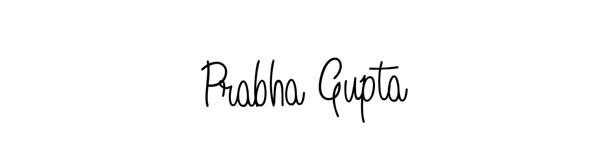 Use a signature maker to create a handwritten signature online. With this signature software, you can design (Angelique-Rose-font-FFP) your own signature for name Prabha Gupta. Prabha Gupta signature style 5 images and pictures png