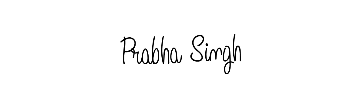 How to make Prabha Singh name signature. Use Angelique-Rose-font-FFP style for creating short signs online. This is the latest handwritten sign. Prabha Singh signature style 5 images and pictures png