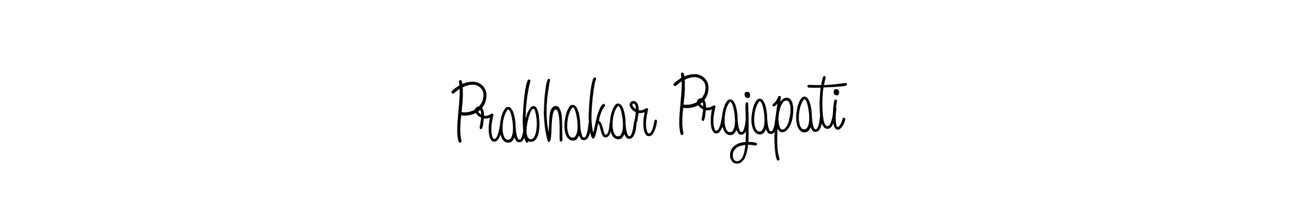 Make a short Prabhakar Prajapati signature style. Manage your documents anywhere anytime using Angelique-Rose-font-FFP. Create and add eSignatures, submit forms, share and send files easily. Prabhakar Prajapati signature style 5 images and pictures png