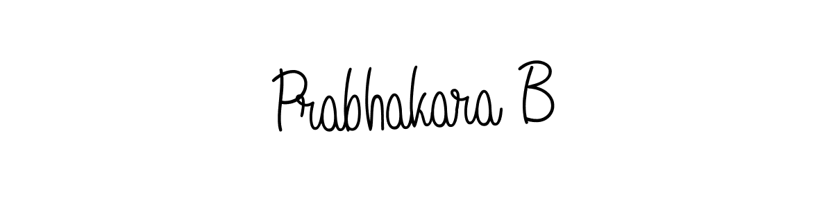 How to Draw Prabhakara B signature style? Angelique-Rose-font-FFP is a latest design signature styles for name Prabhakara B. Prabhakara B signature style 5 images and pictures png