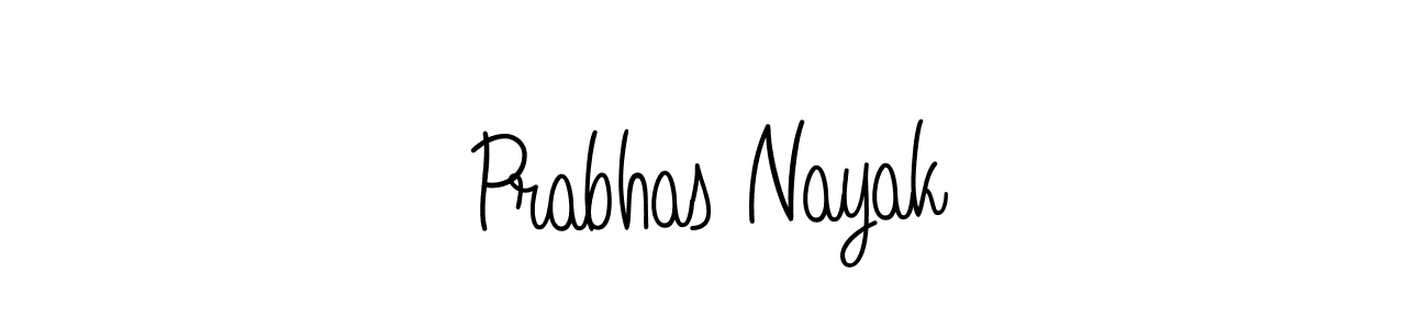 Also we have Prabhas Nayak name is the best signature style. Create professional handwritten signature collection using Angelique-Rose-font-FFP autograph style. Prabhas Nayak signature style 5 images and pictures png