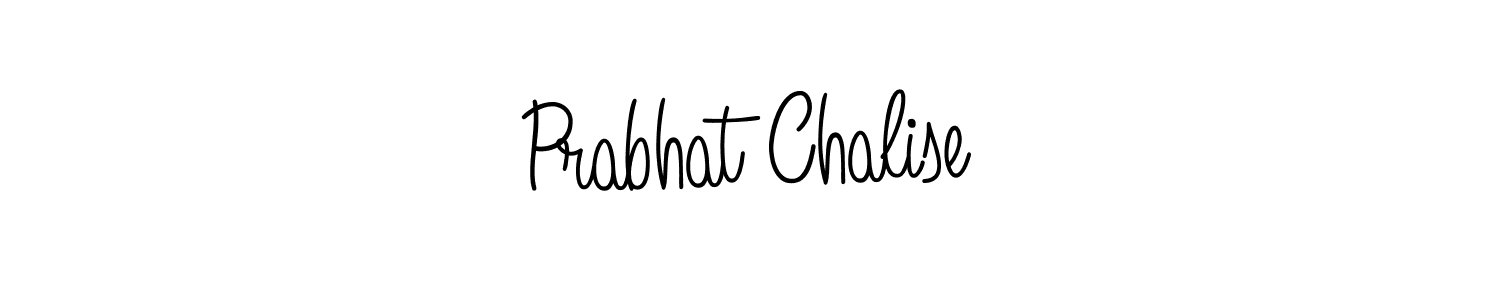 Use a signature maker to create a handwritten signature online. With this signature software, you can design (Angelique-Rose-font-FFP) your own signature for name Prabhat Chalise. Prabhat Chalise signature style 5 images and pictures png