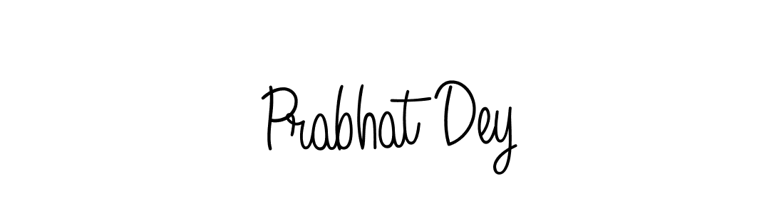 The best way (Angelique-Rose-font-FFP) to make a short signature is to pick only two or three words in your name. The name Prabhat Dey include a total of six letters. For converting this name. Prabhat Dey signature style 5 images and pictures png