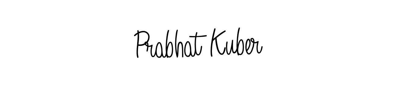 Make a beautiful signature design for name Prabhat Kuber. With this signature (Angelique-Rose-font-FFP) style, you can create a handwritten signature for free. Prabhat Kuber signature style 5 images and pictures png