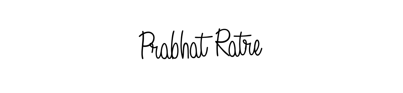 The best way (Angelique-Rose-font-FFP) to make a short signature is to pick only two or three words in your name. The name Prabhat Ratre include a total of six letters. For converting this name. Prabhat Ratre signature style 5 images and pictures png