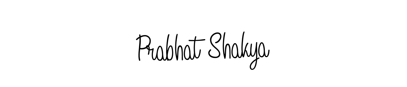 Make a beautiful signature design for name Prabhat Shakya. With this signature (Angelique-Rose-font-FFP) style, you can create a handwritten signature for free. Prabhat Shakya signature style 5 images and pictures png