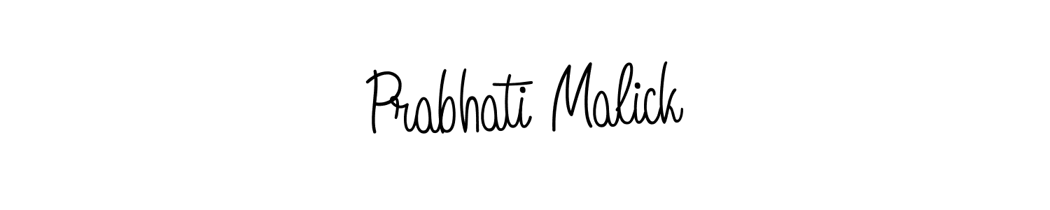 Prabhati Malick stylish signature style. Best Handwritten Sign (Angelique-Rose-font-FFP) for my name. Handwritten Signature Collection Ideas for my name Prabhati Malick. Prabhati Malick signature style 5 images and pictures png