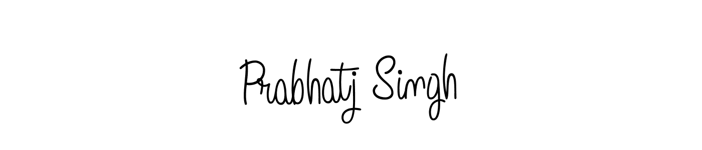 You should practise on your own different ways (Angelique-Rose-font-FFP) to write your name (Prabhatj Singh) in signature. don't let someone else do it for you. Prabhatj Singh signature style 5 images and pictures png