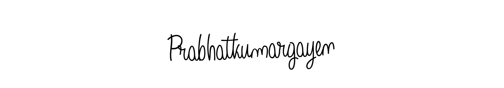 Use a signature maker to create a handwritten signature online. With this signature software, you can design (Angelique-Rose-font-FFP) your own signature for name Prabhatkumargayen. Prabhatkumargayen signature style 5 images and pictures png