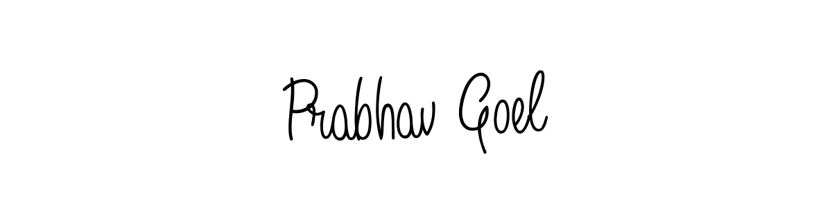 Make a short Prabhav Goel signature style. Manage your documents anywhere anytime using Angelique-Rose-font-FFP. Create and add eSignatures, submit forms, share and send files easily. Prabhav Goel signature style 5 images and pictures png