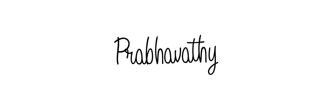 Create a beautiful signature design for name Prabhavathy. With this signature (Angelique-Rose-font-FFP) fonts, you can make a handwritten signature for free. Prabhavathy signature style 5 images and pictures png