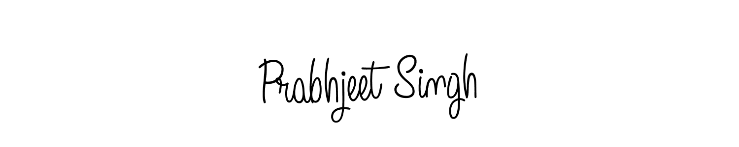 The best way (Angelique-Rose-font-FFP) to make a short signature is to pick only two or three words in your name. The name Prabhjeet Singh include a total of six letters. For converting this name. Prabhjeet Singh signature style 5 images and pictures png