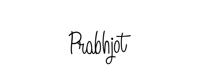 How to make Prabhjot name signature. Use Angelique-Rose-font-FFP style for creating short signs online. This is the latest handwritten sign. Prabhjot signature style 5 images and pictures png