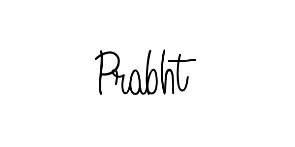 Make a beautiful signature design for name Prabht. With this signature (Angelique-Rose-font-FFP) style, you can create a handwritten signature for free. Prabht signature style 5 images and pictures png