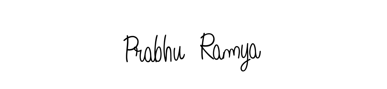 How to make Prabhu  Ramya signature? Angelique-Rose-font-FFP is a professional autograph style. Create handwritten signature for Prabhu  Ramya name. Prabhu  Ramya signature style 5 images and pictures png