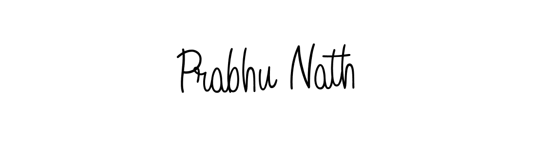 Use a signature maker to create a handwritten signature online. With this signature software, you can design (Angelique-Rose-font-FFP) your own signature for name Prabhu Nath. Prabhu Nath signature style 5 images and pictures png