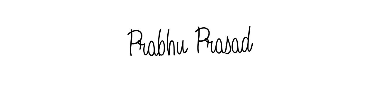 The best way (Angelique-Rose-font-FFP) to make a short signature is to pick only two or three words in your name. The name Prabhu Prasad include a total of six letters. For converting this name. Prabhu Prasad signature style 5 images and pictures png
