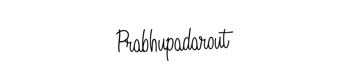 Prabhupadarout stylish signature style. Best Handwritten Sign (Angelique-Rose-font-FFP) for my name. Handwritten Signature Collection Ideas for my name Prabhupadarout. Prabhupadarout signature style 5 images and pictures png