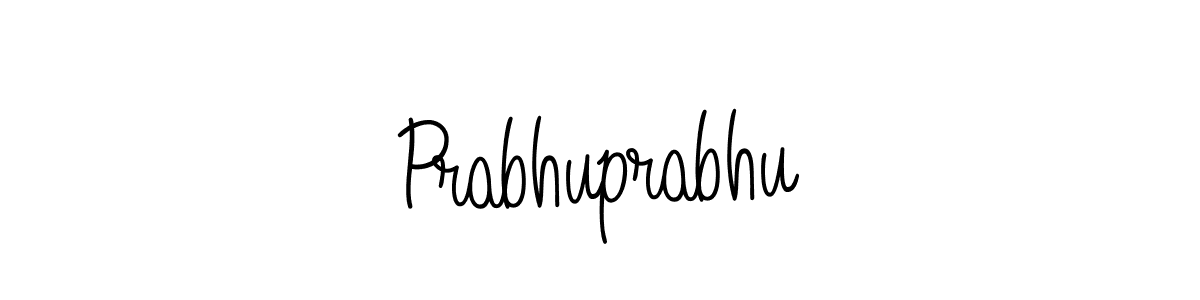 The best way (Angelique-Rose-font-FFP) to make a short signature is to pick only two or three words in your name. The name Prabhuprabhu include a total of six letters. For converting this name. Prabhuprabhu signature style 5 images and pictures png
