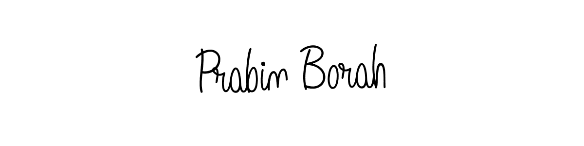 Prabin Borah stylish signature style. Best Handwritten Sign (Angelique-Rose-font-FFP) for my name. Handwritten Signature Collection Ideas for my name Prabin Borah. Prabin Borah signature style 5 images and pictures png