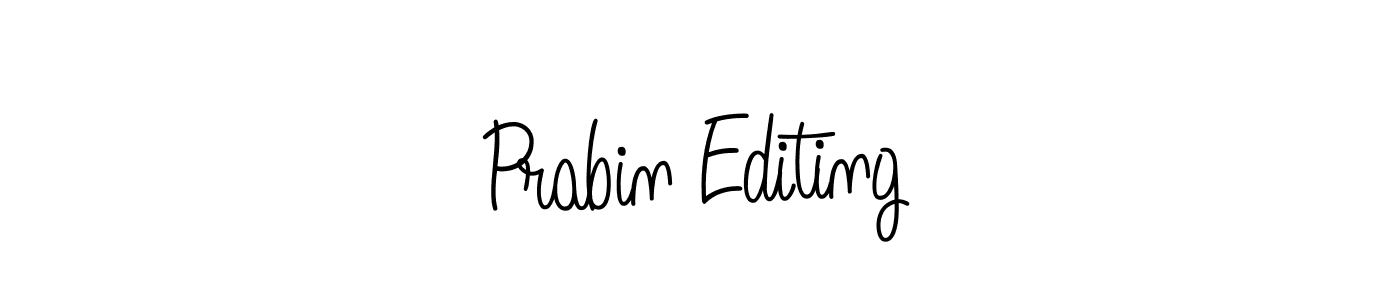 The best way (Angelique-Rose-font-FFP) to make a short signature is to pick only two or three words in your name. The name Prabin Editing include a total of six letters. For converting this name. Prabin Editing signature style 5 images and pictures png