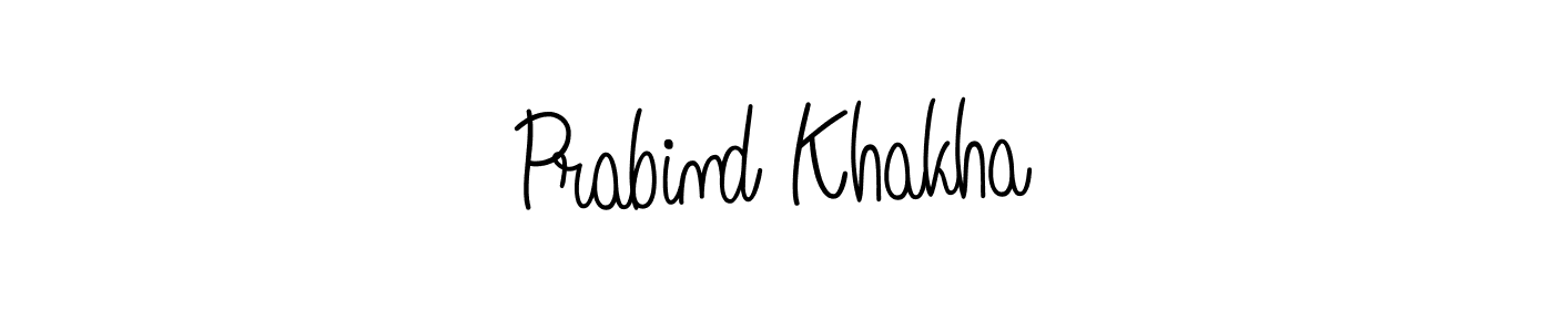 Also we have Prabind Khakha name is the best signature style. Create professional handwritten signature collection using Angelique-Rose-font-FFP autograph style. Prabind Khakha signature style 5 images and pictures png