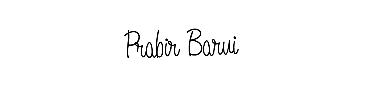 Prabir Barui stylish signature style. Best Handwritten Sign (Angelique-Rose-font-FFP) for my name. Handwritten Signature Collection Ideas for my name Prabir Barui. Prabir Barui signature style 5 images and pictures png