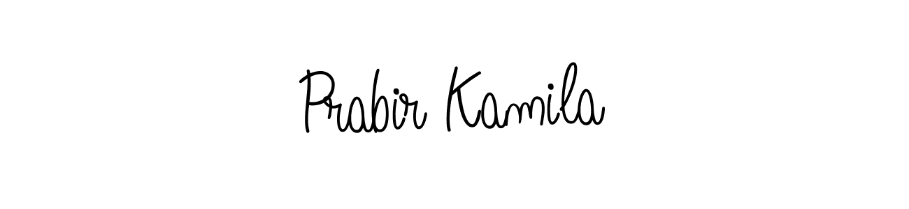 How to make Prabir Kamila name signature. Use Angelique-Rose-font-FFP style for creating short signs online. This is the latest handwritten sign. Prabir Kamila signature style 5 images and pictures png