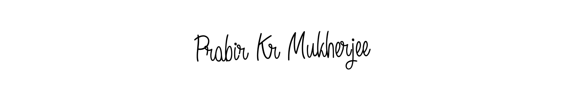 Create a beautiful signature design for name Prabir Kr Mukherjee. With this signature (Angelique-Rose-font-FFP) fonts, you can make a handwritten signature for free. Prabir Kr Mukherjee signature style 5 images and pictures png